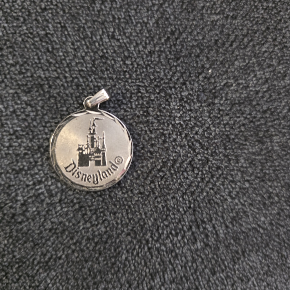 Disney Silver Disneyland Pendant